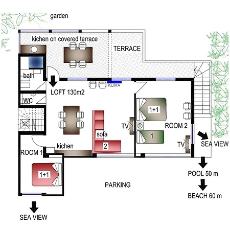 Appartement House Bella Vista *